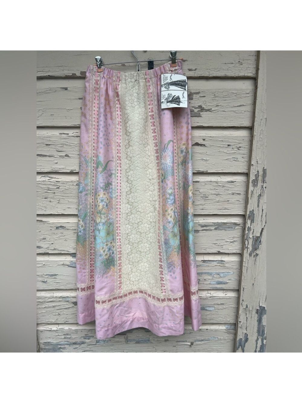 Vintage 70s Tumbleweeds Barbie Cottagecore Grannycore Prairie BoHo Maxi Skirt